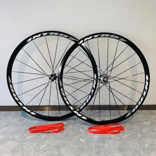 Track Bicycle Wheels High Strength Racing Flat Spokes Wheelset Front 20H Rear 24H Bearing Hub 700C Fixed Gear Bike Parts