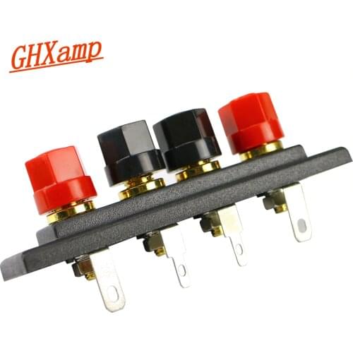 GHXAMP Speaker Amplifier Chassis Terminal Output Four-Position Terminal Soundbox Speaker audio accessories Gold wiring board