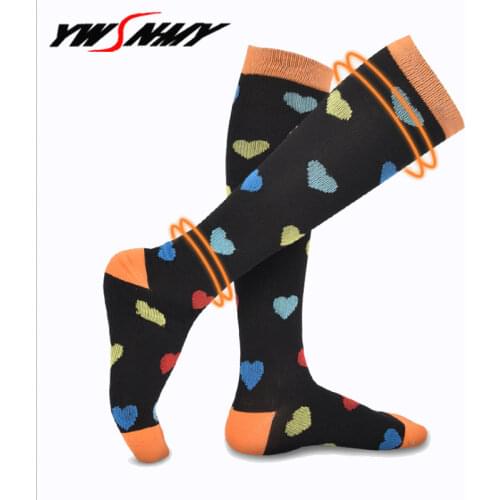 5Pairs Compression Socks for Women Girl Comfortable Soft Stretch Anti-Fatigu Leg Support Breathable Knee Height Socks