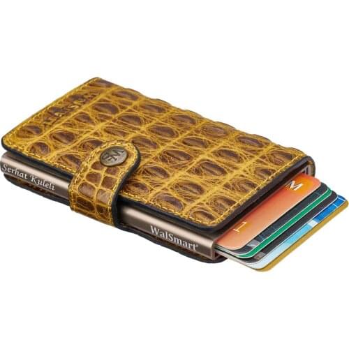 WalSmart Mini Croco Smart Leather Wallet