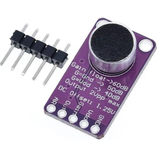 MAX9814 Microphone AGC Amplifier Board Sound Sensor Module Auto Gain Control Attack for Arduino MAX4466 PCB Board Diy Kit