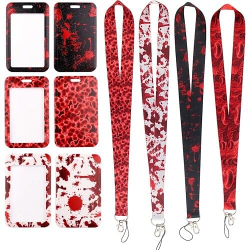 MD755 DMLSKY Medical Accessorie Blood Cells Doctor Nurse Lanyard Gift for Nursing Clinicals And Student Card Holder