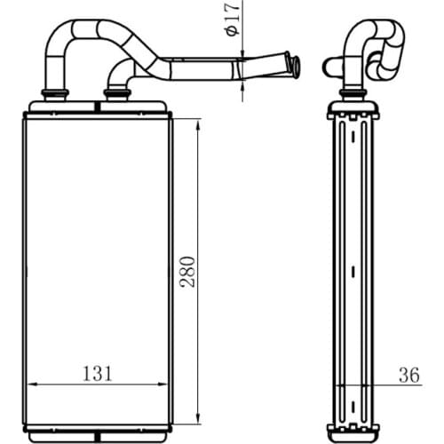 Heater Core Interior Radiator Element fits HONDA CIVIC 2001 2002 2003 2004 2005 / STREAM 2000 2001 2002 2003 2004 2005 2006 2007
