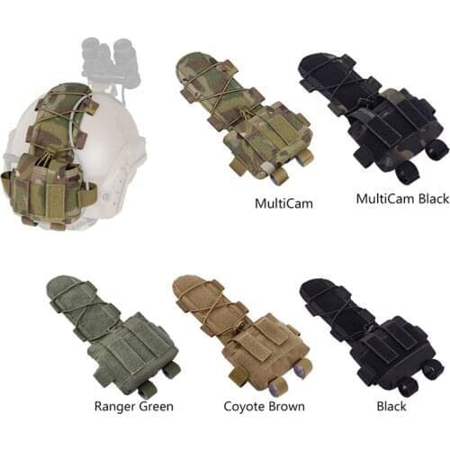 New TACTICAL MK2 Helmet Battery Case Bag MC Camo Balance Weight Bag Fast Helmet Battery Pouch