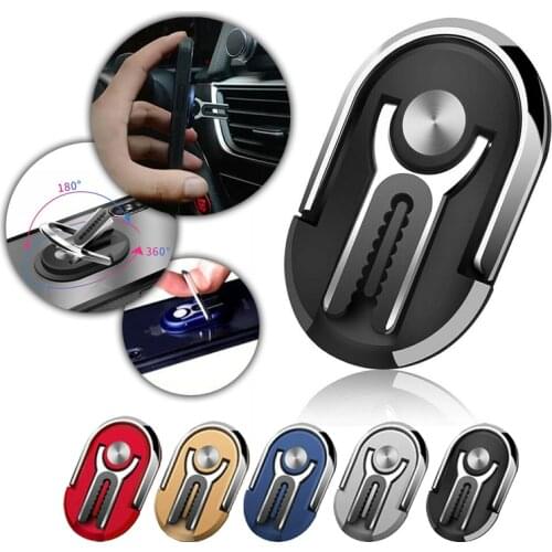 NEW Finger Ring Mobile Phone Smartphone Stand Holder For iPhone 7 For Samsung Huawei Smart Phone For Car Mount Air Vent Stand