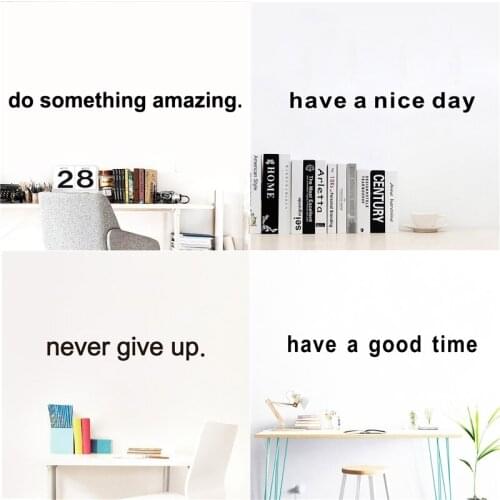 Positive Energy Quotes vinyl Wall Sticker For Room Decoration Mural Bedroom Decor Sentences tile wallstickers decal cute things
