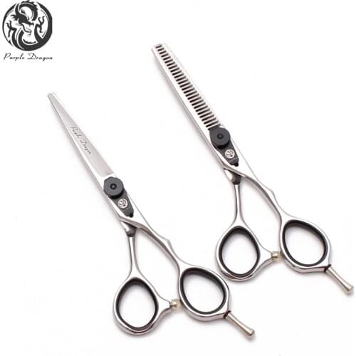 5.5" 16cm Purple Dragon Z9015 Professional Hairstyle Shiny Hairdressing Scissors Cutting Scissors Thinning Shears Hair Scissors