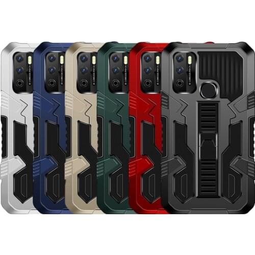 Shockproof Phone Case For Infinix Hot 9 10 Play Hot 7 Lite Cover Luxury Hard PC TPU Silicone Full Protection Case Coque