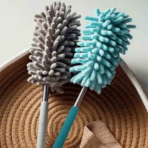 Adjustable Telescopic Bending Duster Brush Car Interior Vent Detailing Dust Removal Household Dusting Cleaning Brush