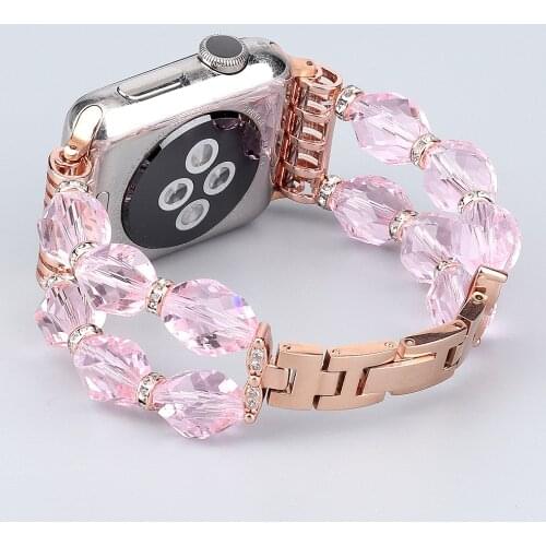 Hot sale for Apple Watch Strap Band 6 44/40mm 38/42mm Women Jewelry Belt for iWatch SE Band Serie 5 4 3 Bracelet