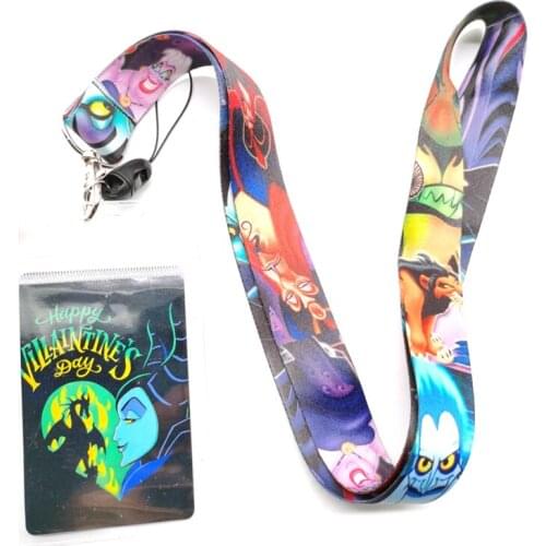 5 pcs cartoon Neck Strap Card Bus ID Holders Identity Badge Lanyard