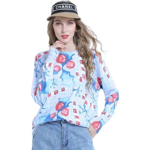 XIKOI Lattice Winter Sweater For Women Oversized Pullover Circle Print Jumper O-neck Pull Femme Fashion Autumn Sweaters Clothes