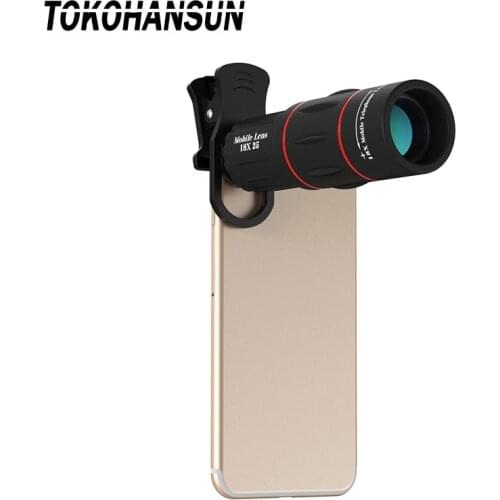 18X25 Mobile Phone LensMonocula Telescope Zoom For Xiaomi redmi note 7 mi 9 Smartphones Clip Telefon 18X Cell Phone Camera Lens
