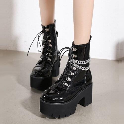 Women Demons Mary Jane Shoes Goth Steampunk Platform Shoes Gothic Lolita Cosplay Anime Accessories