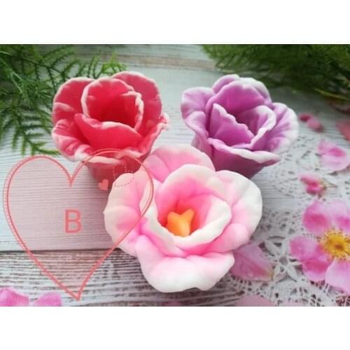 Tulip flower Soap Molds Handmade craft decoration flower silicone molds candle chocolate fondant silicone mould HC0017
