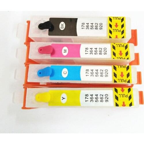 Vilaxh For Hp 920 920xl fefillable ink cartridge for Hp 6000 6500 6500A 7000 7500 7500A Printer with aurto reset chip