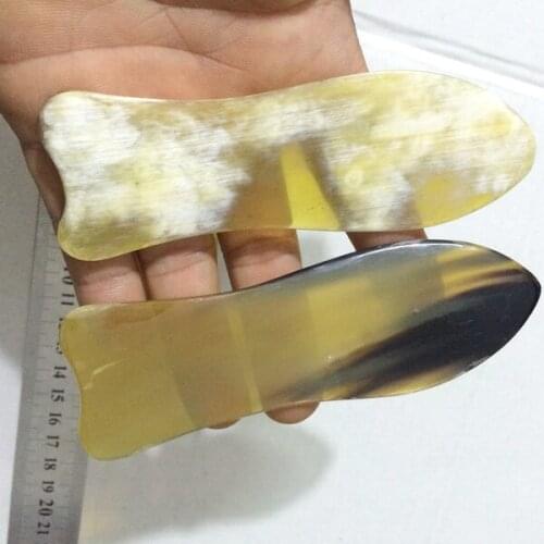 10pcs Genuine natural horn squeegee plate scraping board beauty stick facial dredges meridians body massage general 6 types
