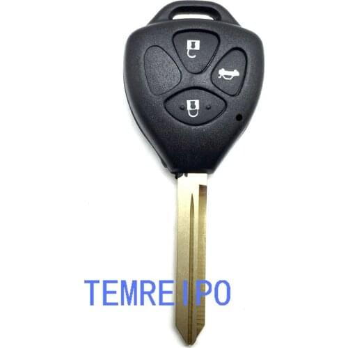 20pcs/lot Replacement Car Transponder Key shell For Toyota Keys Toyota Camry 3 button Remote Key Shell toy47 Replacement Blan