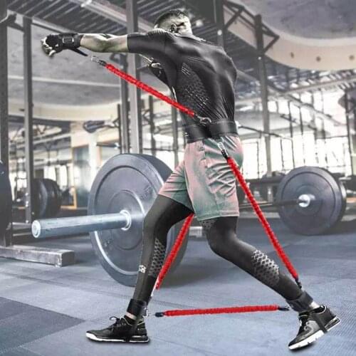 200lbs Boxing Equipment Taekwondo Crossfit Jump Resistance BandsPhysical Power Strength Explosive Force Agility Training Belt