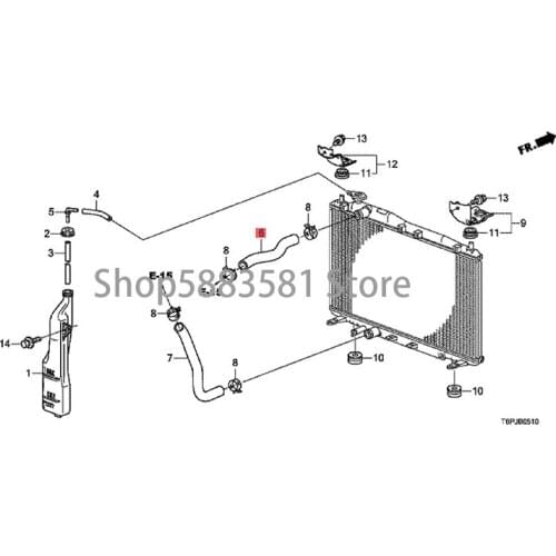 Car Radiator inlet pipe Water pipe hon dac ity Inlet pipe Water tank radiator water pipe Coolant pipe Supply pipe
