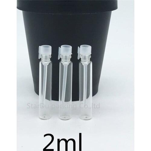 Free Shipping 100pcs/Lot 2ml Small Glass Perfume Bottle, 2CC Mini Tester Glass Perfume Vials,1ml,3ml Is Available