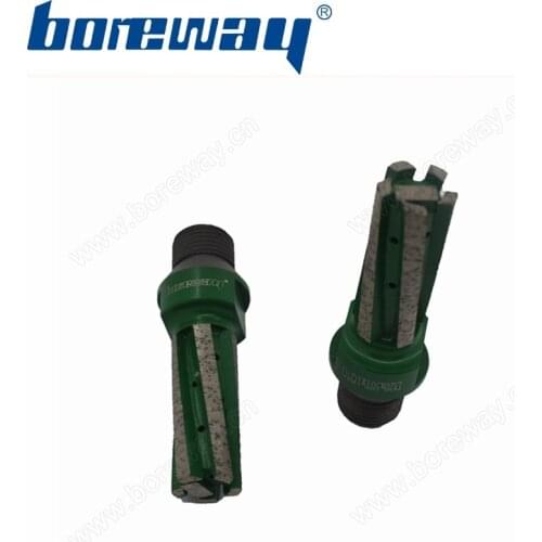 Boreway Supply A Piece of D20*50T*1/2"G Diamond Finger Groove Cutter Bit With 5+1 Segments For Concrete