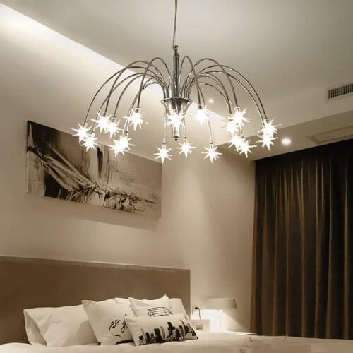 Kids room star chandeliers Children nursery Girl room chandelier Lighting interior home decor lustre suspension pendant lamp