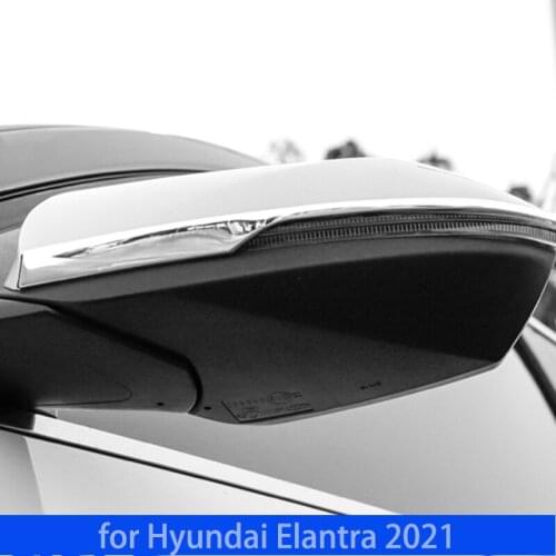 For Hyundai Elantra Avante CN7 2021 auto parts 2PCS rearview mirror anti-scratch anti-scratch decorative strip