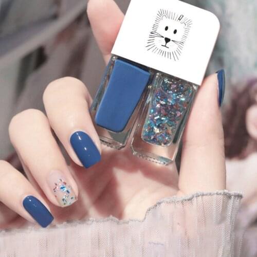 Two Colors Double Bottle Nail Polish Glitter Holographic Gel Set Manicure Gel Color Shiny Quick Dry Nail Art Polish