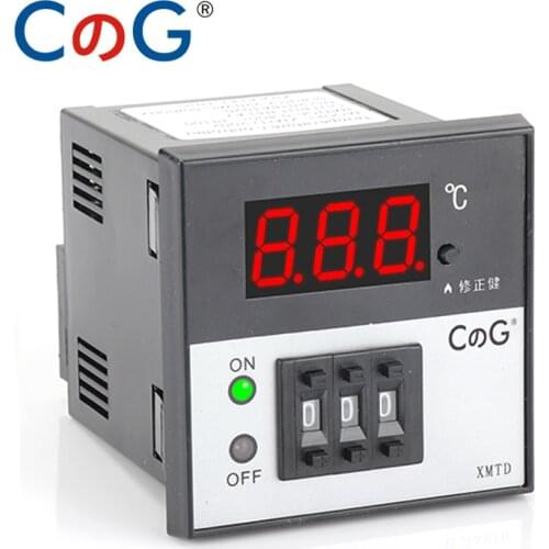 CG XMTD Series Dial Code 0-600 Celsius Degree K J PT100 AC 220V 75*75 mm Electronic Digital Temperature Controller Thermostat