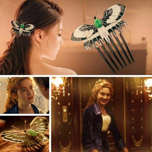 Rose Hair Combs Move Jewelry Replica of the Comb Butterfly Combs Hairpins Hair Combs Accessories Jewelry Gift