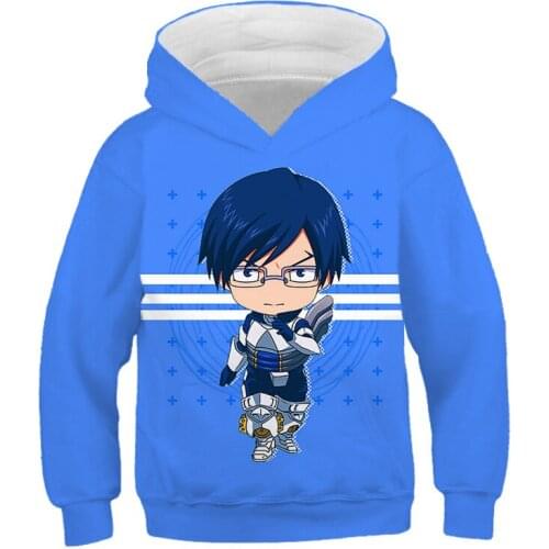 Kids 3D Print Pattern Hooide Cosplay Hero Academy Spring and Autumn High Quality Boys Girls Clothes 2020 Hot Sale Fashion Tops