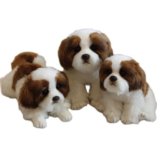 Simulation dog plush toy poodle high quality doll cute dog toy for girlfriend home decor special birthday Xmas gift for kids