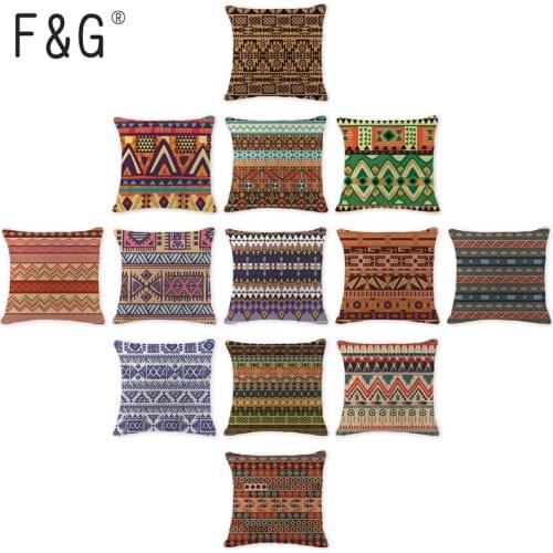 Creative Toss Pillow Kilim Cushion Case Oriental Wedding 17.7Inch Cotton Linen Gifts For Students Printing Pillows