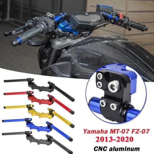MT07 Motorcycle Adjustable Clip-On Handlebar Handle Bar Lower Sport Kit w/ Clamp For YAMAHA MT-07 FZ07 MT 07 2013-2020 2018 2019