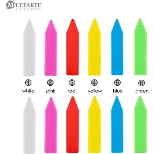 MUCIAKIE 50PCS 5x1cm Succulent Flowers Plant Markers Plastic Waterproof Label Card Garden Seedlings Pin Tags