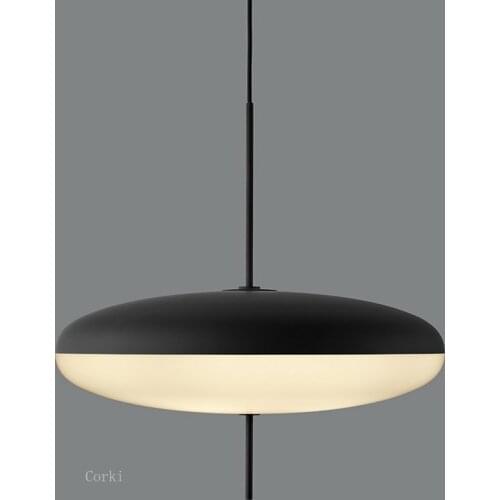 Nordic Denmark Designer UFO Oval Led Pendant Lights For Villa Dining Room Kitchen Hanging Lamp Suspension Industrial Luminaire