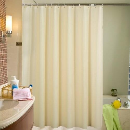 Solid Color Waterproof Shower Curtain 2 Meters Long Bathroom Curtain White/Ivory/Purple/Transparent douchegordijn T107