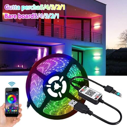 USB LED Strip TV Backlight Bluetooth APP Control Flexible Ribbon Waterproof RGB LED Light 5050 SMD Tape RGB Strip LED Light