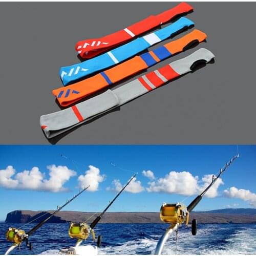 High Elastic Abrasion Resistance Fishing Rod Bag Protector Tackle Nylon Bag Color Random