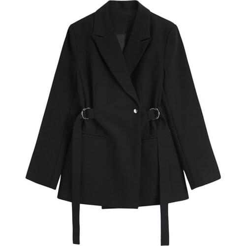 Top quality black color office lady long sleeve blazers jackets and coats wholesale clothing