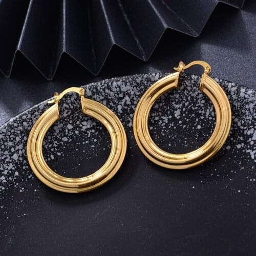 WANDO golden earrings girls Dubai gold earrings Turkish Egyptian Algeria Indian Moroccan Saudi gold earrings wedding gifts