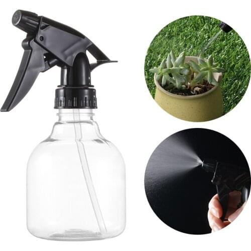 1pc 250ml Portable Water Sprayer Pump Candy Transparent Fine Mist Garden Watering Plants Spray Bottle Makeup Moisture
