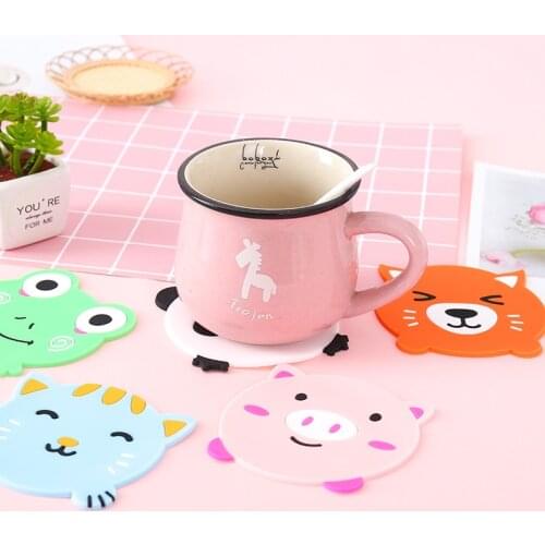 1Pc Coaster Placemat Waterproof Heat Insulation Non-Slip Pad Coffee Milk Water Coasters Cute Coaster Kitchen Tableware