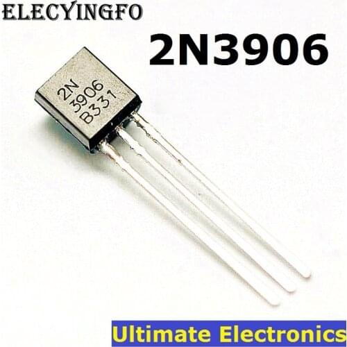 100pcs 2N3906 TO-92 PNP General Purpose Transistor