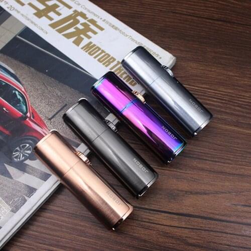 307 small three-headed direct-fire nozzle Internet cigarette lighter large capacity gas inflating blue flame