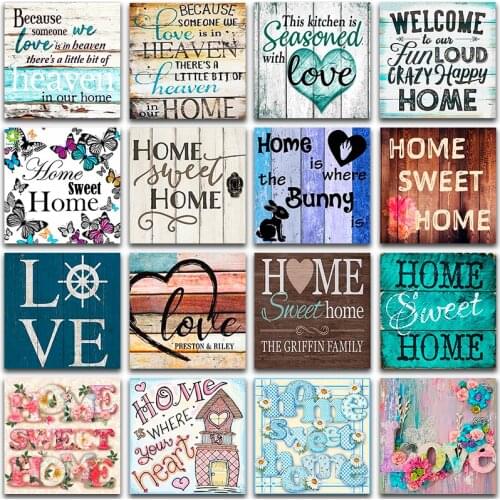 5D Diamond Painting Kit Landscape Love Home Sweet Home Decor Full Square&Round Diamond embroidery Cross stitch Diamond mosaic
