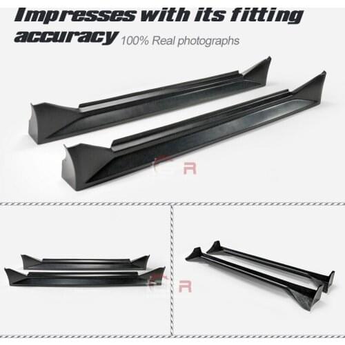 Car Accessories For Toyota AE86 Levin RUF Style FRP Fiber Glass Side Skirt Fiberglass 86 Door Step Cover Extension Tuning Kit