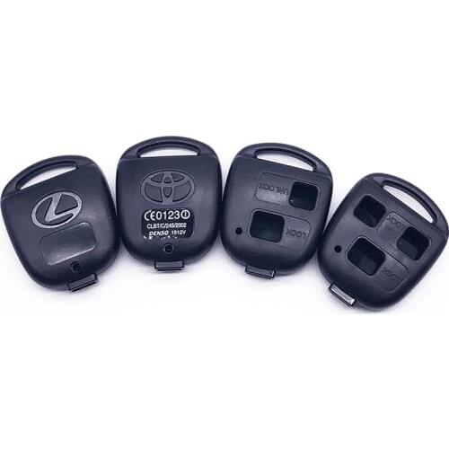 Car remote key case for Toyota Land Cruiser YARIS CAMRY RAV4 Corolla PRADO for Lexus RX300 ES300 LS400 GX460 2 3 buttons