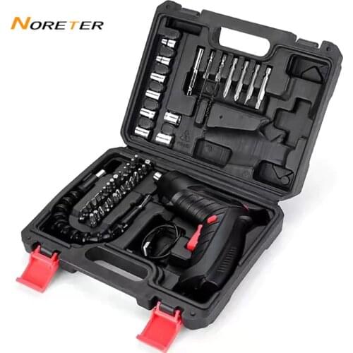 4 V Electric Screwdriver Household USB Rechargeable Lithium Battery 90° Rotate LED Lighting Multifunction Mini Drill Power Tools